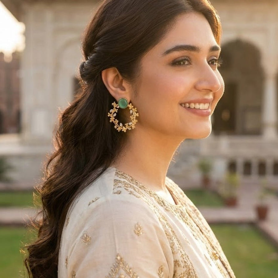 Flourish Pearl Earrings - Pehnaawaa