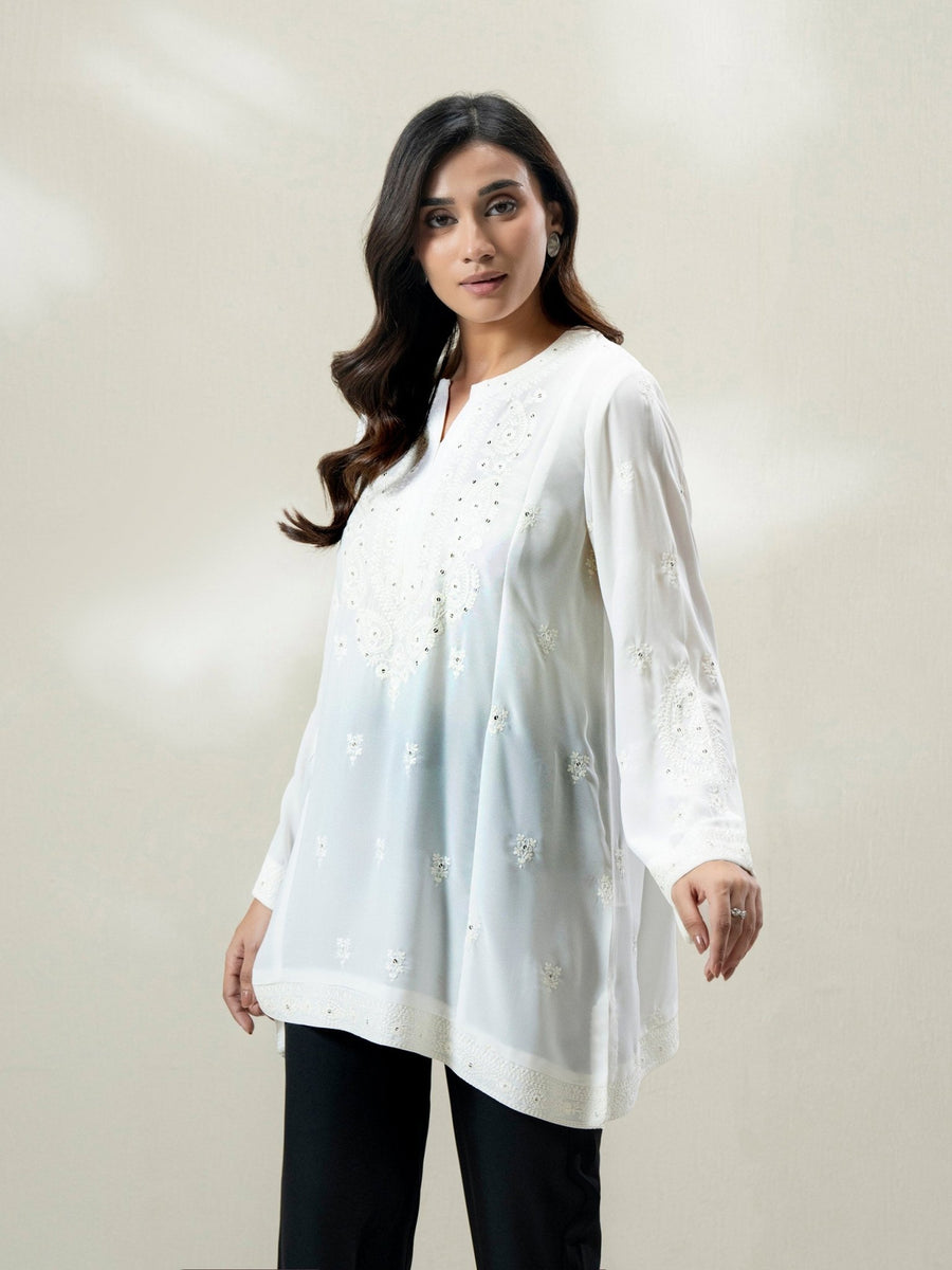 Grip Kurti - Embroidered (Pret) - Pehnaawaa