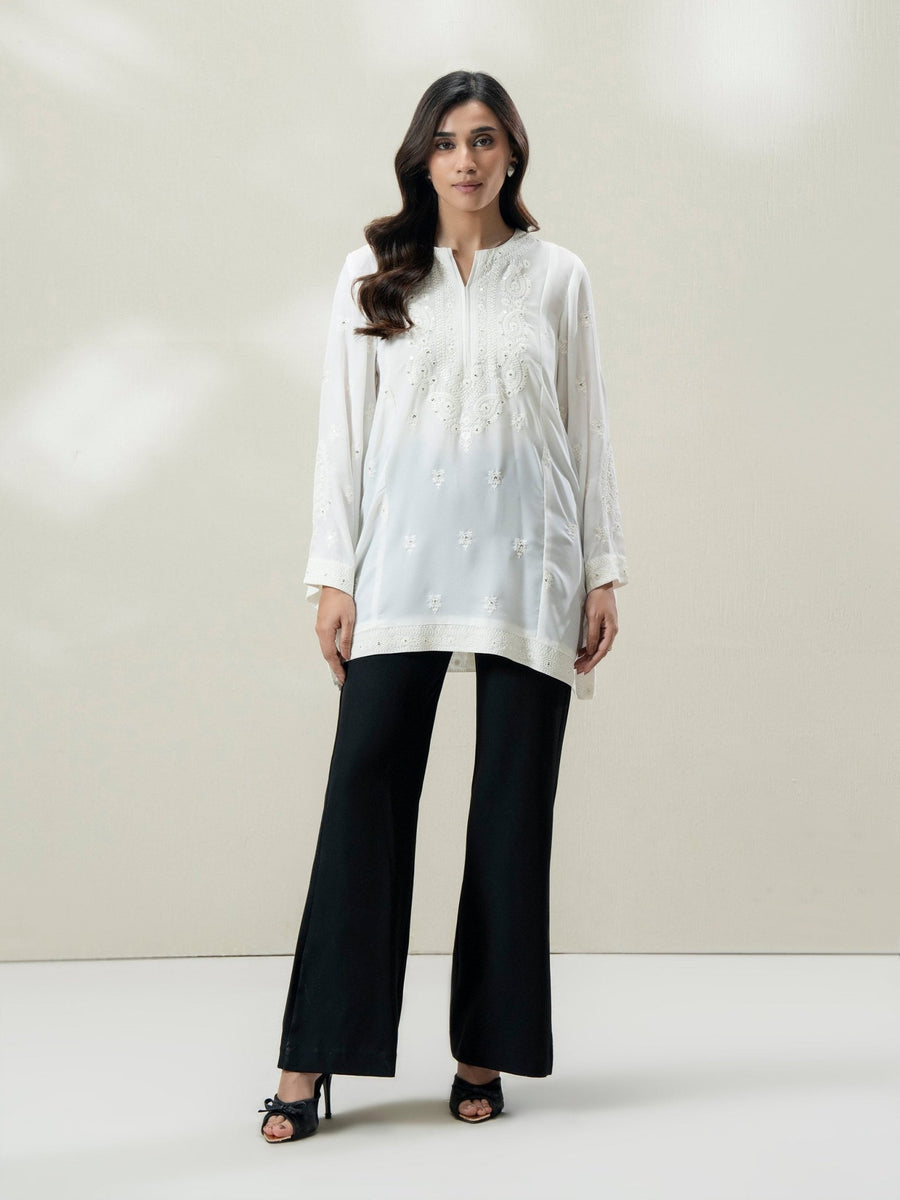Grip Kurti - Embroidered (Pret) - Pehnaawaa