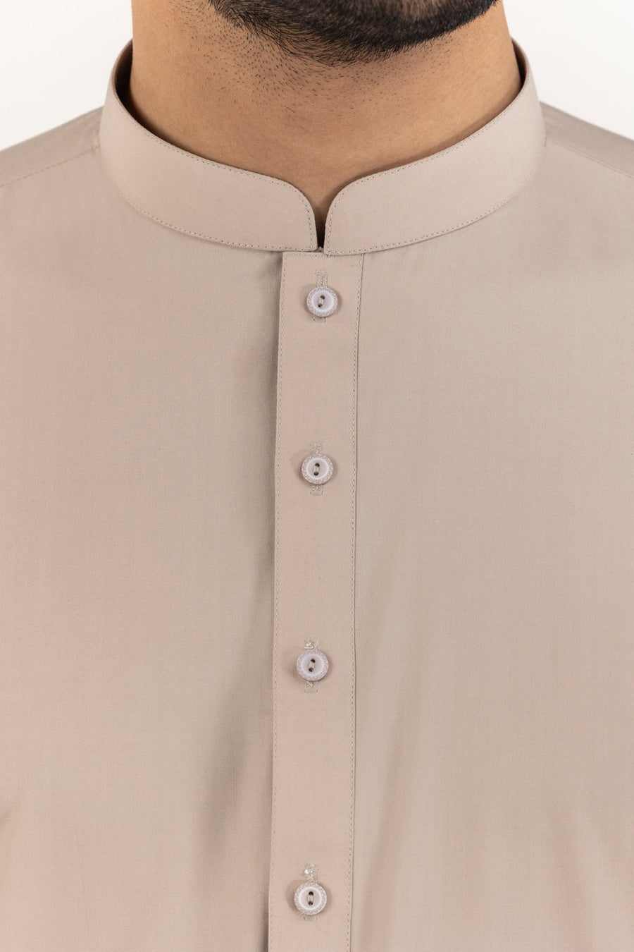 Sage Linen 2-Piece Kurta Set | Mandarin Collar
