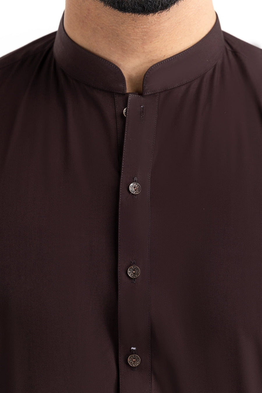 Midnight Navy Silk Blend 2-Piece Kurta | Classic Collar