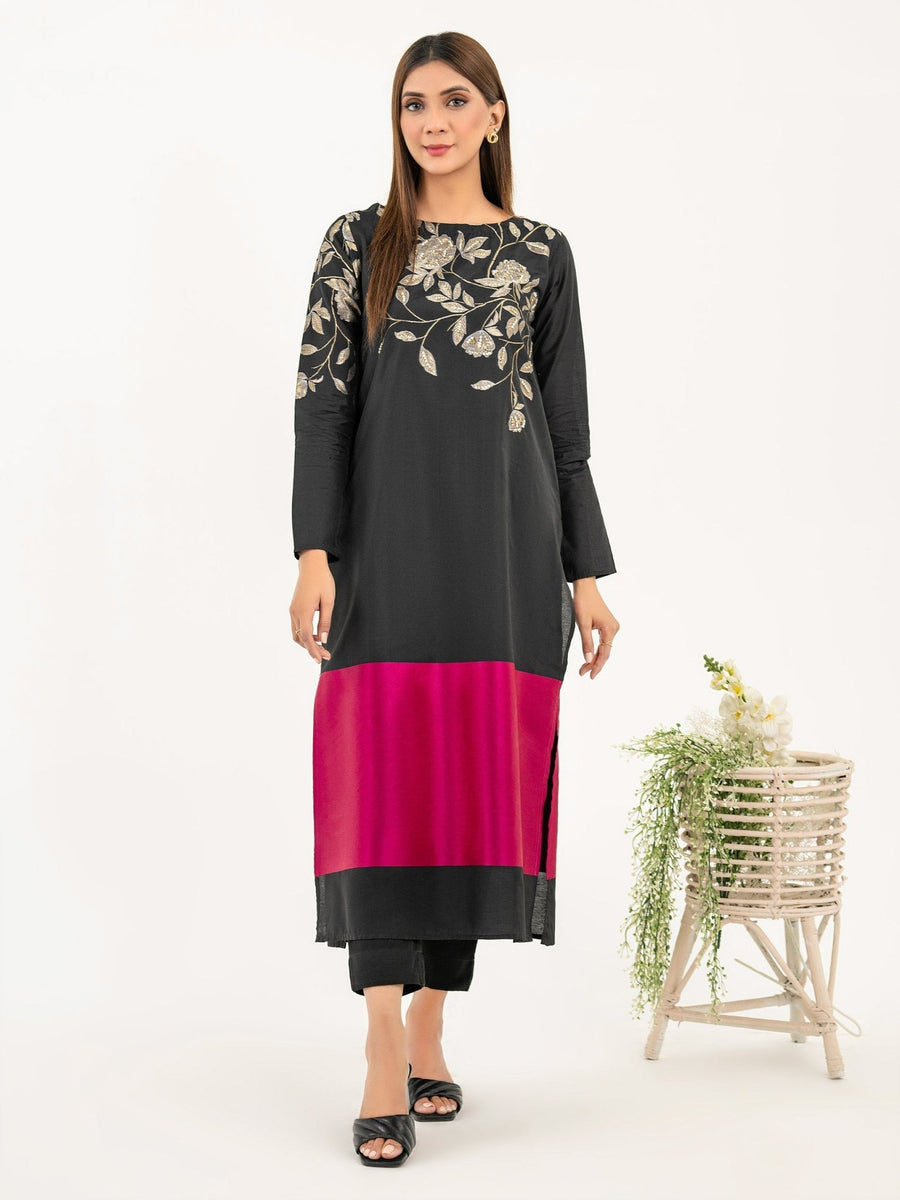 Jacquard Shirt - Embroidered(Pret) - Pehnaawaa