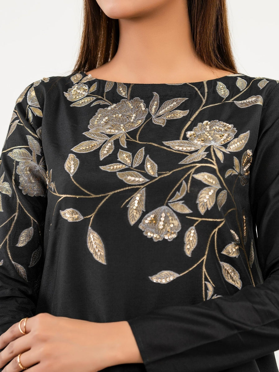 Jacquard Shirt - Embroidered(Pret) - Pehnaawaa