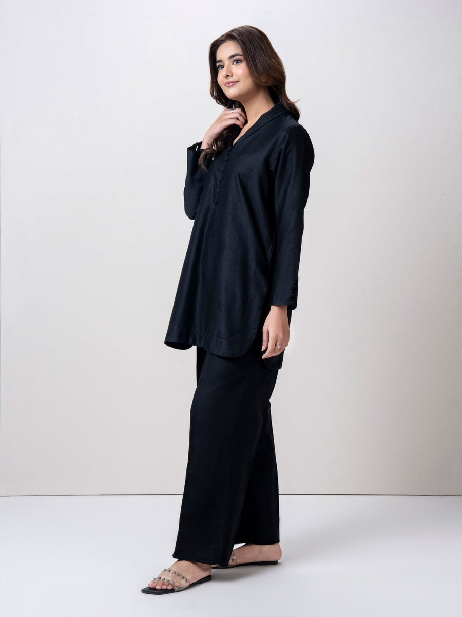 Jacquard Yarn - Dyed Co - ord Set - Pehnaawaa