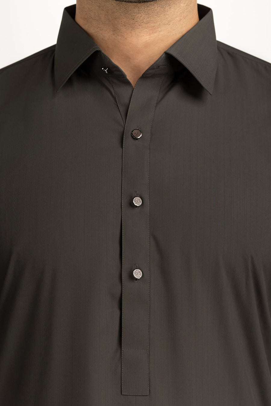 Off-White Linen 2-Piece Men's Kurta | Mandarin Collar