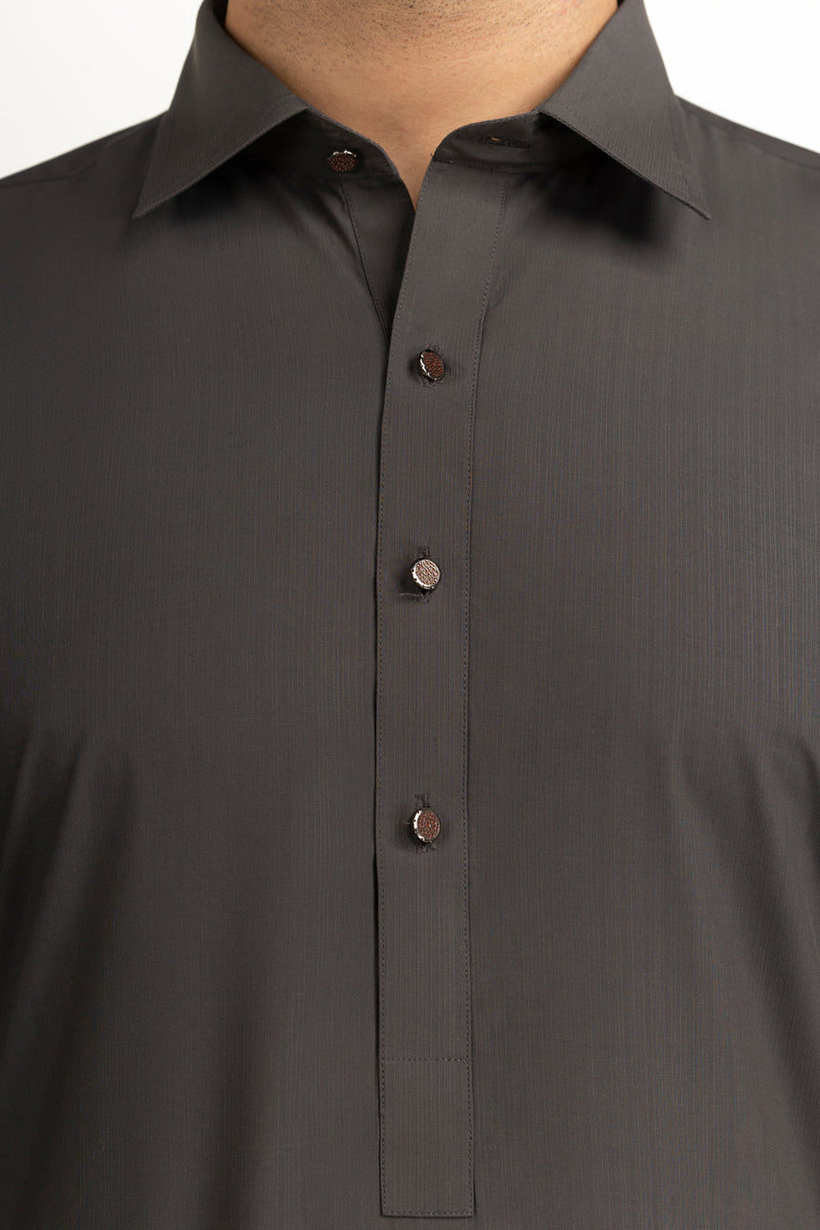 Off-White Linen 2-Piece Men's Kurta | Mandarin Collar