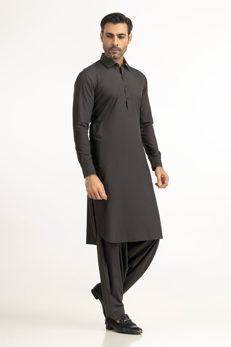 Off-White Linen 2-Piece Men's Kurta | Mandarin Collar