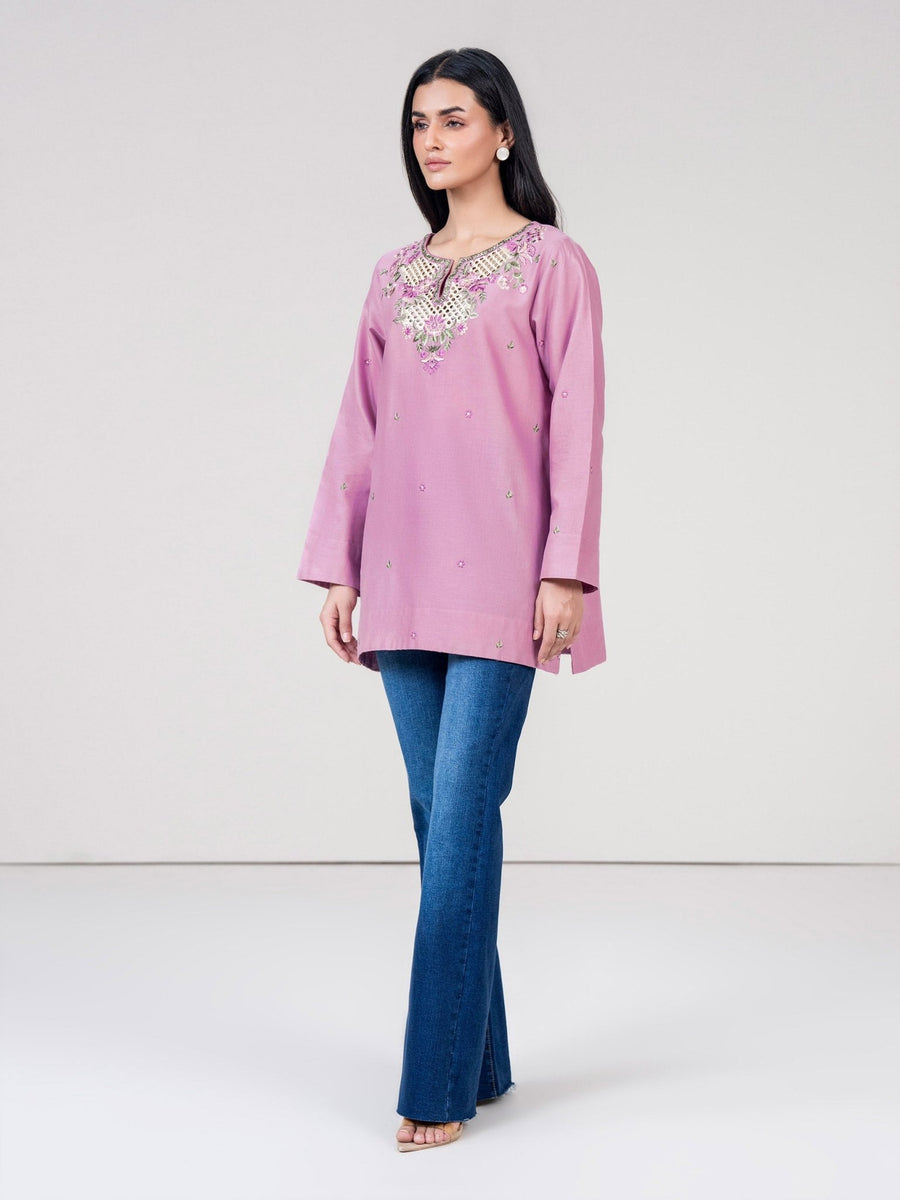 Khaddar Kurti - Embroidered - Pehnaawaa