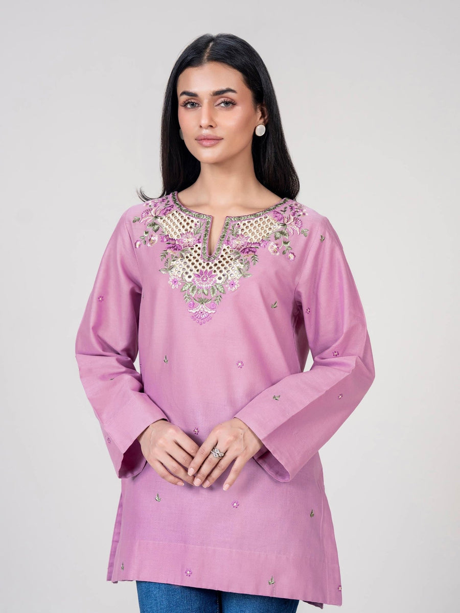 Khaddar Kurti - Embroidered - Pehnaawaa