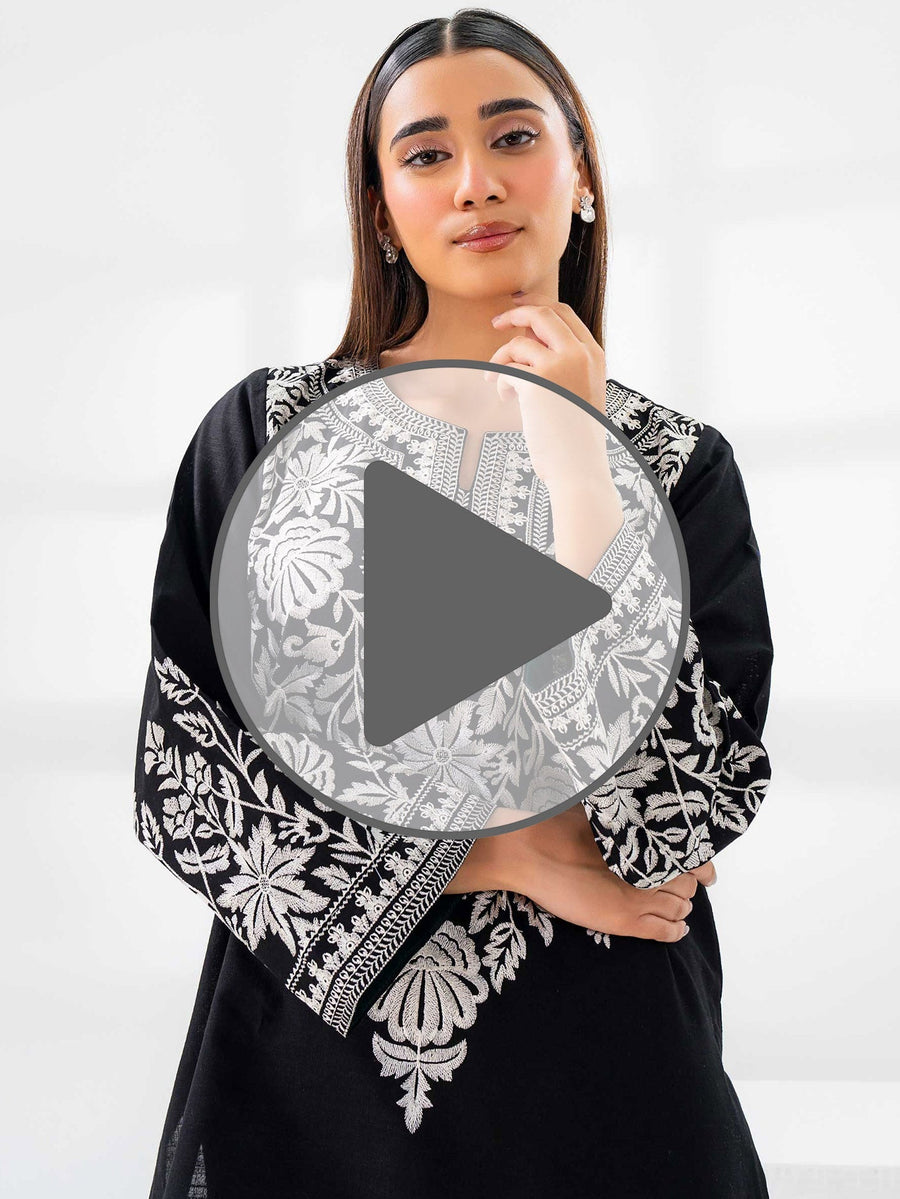 Khaddar Shirt - Embroidered (Pret) - Pehnaawaa