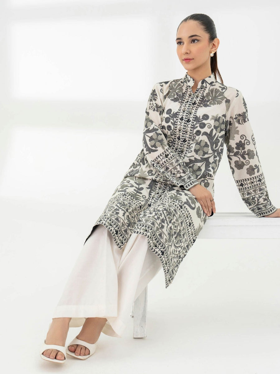 Khaddar Shirt - Printed (Pret) - Pehnaawaa