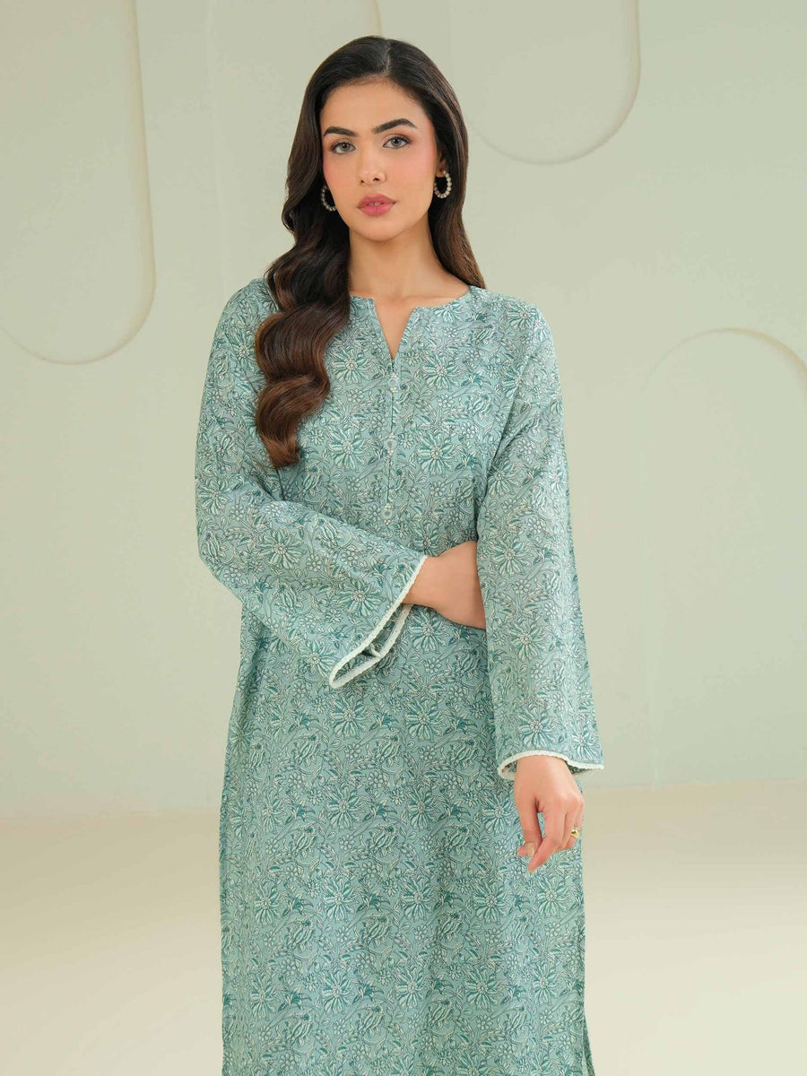 Khaddar Shirt - Printed (Unstitched) - Pehnaawaa