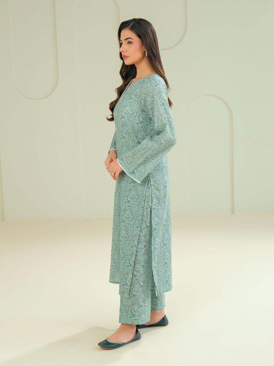 Khaddar Shirt - Printed (Unstitched) - Pehnaawaa