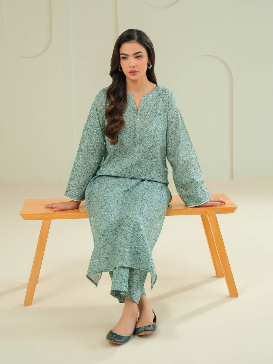 Khaddar Shirt - Printed (Unstitched) - Pehnaawaa