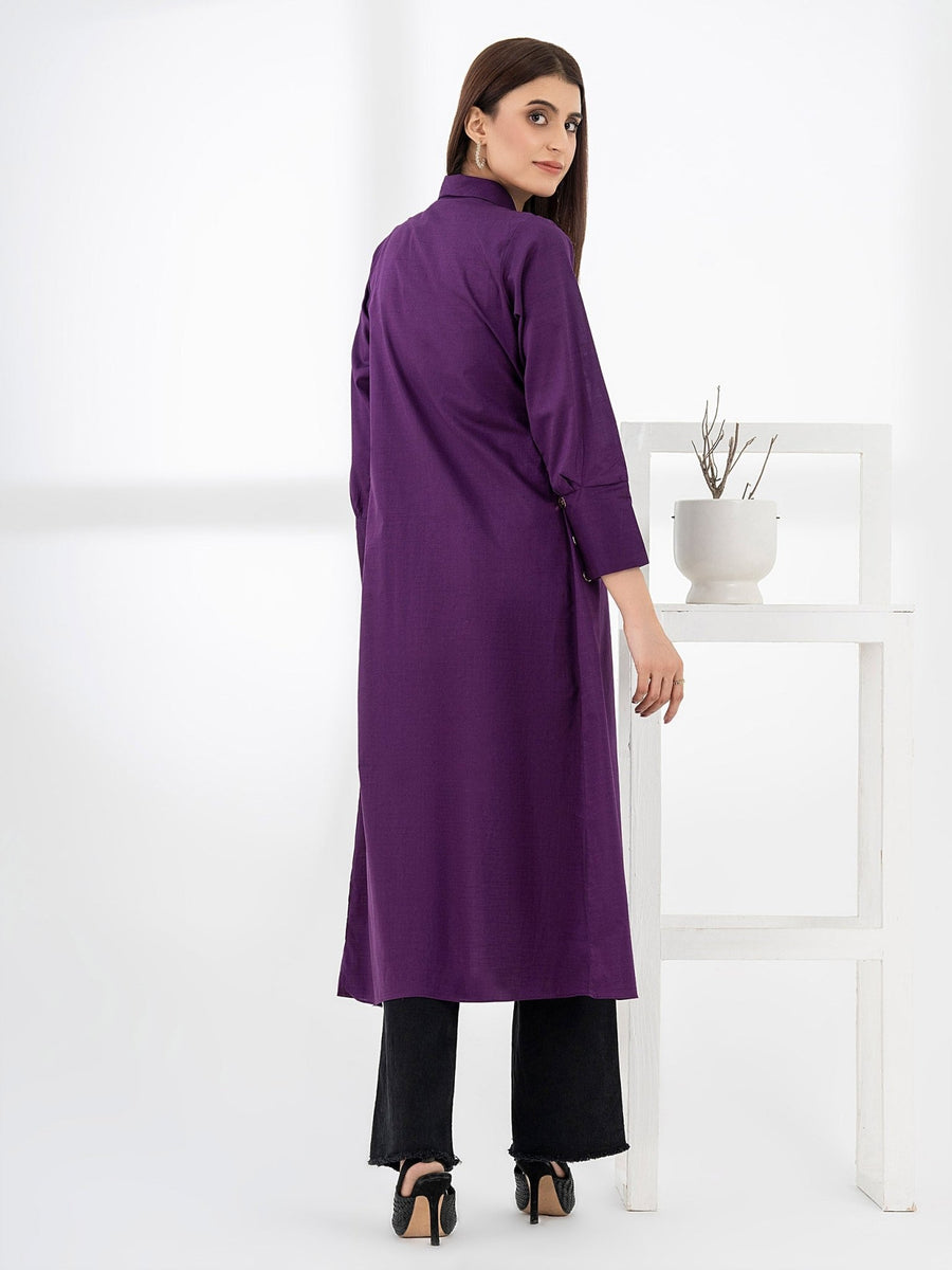 Lawn Cardigan - Dyed (Pret) - Pehnaawaa