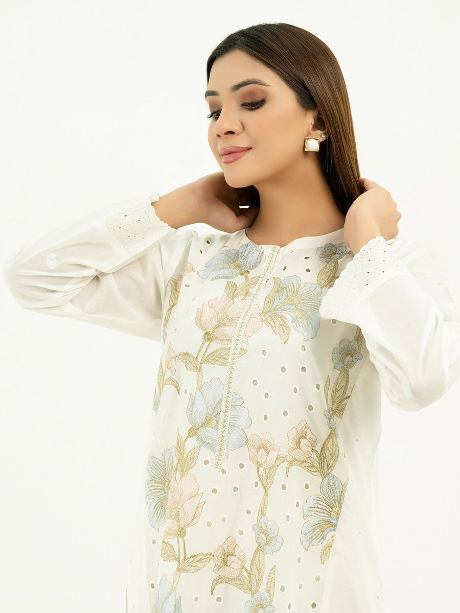 Lawn Shirt - Embroidered (Pret) - Pehnaawaa