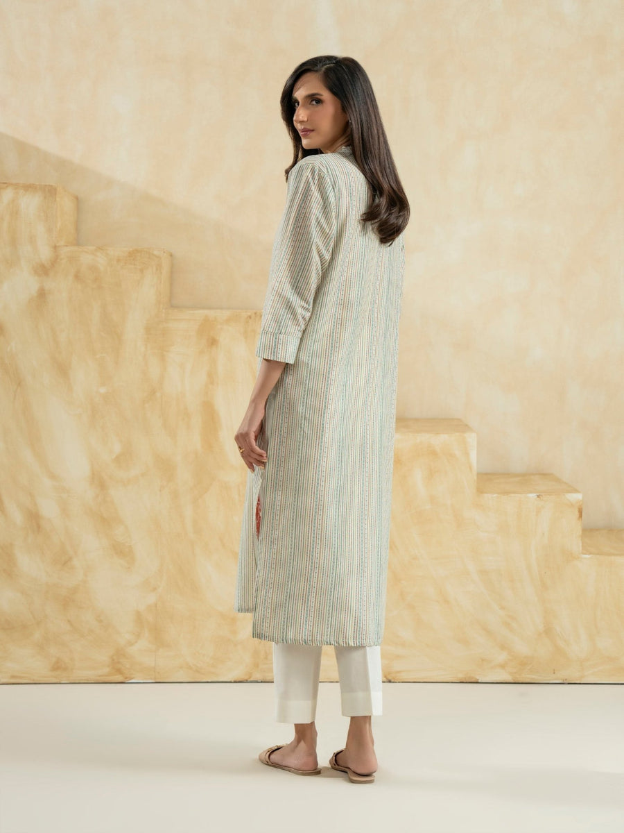 Lawn Shirt - Embroidered (Pret) - Pehnaawaa