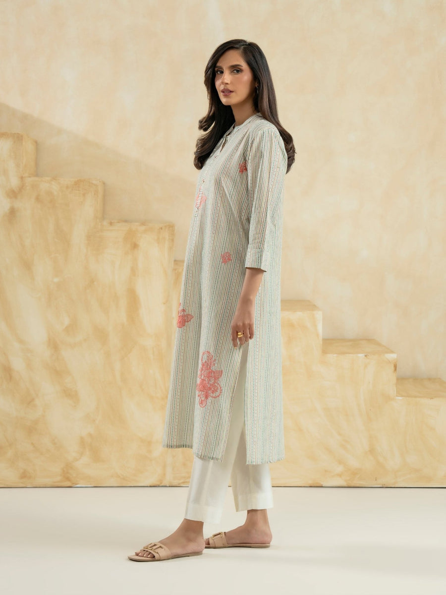 Lawn Shirt - Embroidered (Pret) - Pehnaawaa
