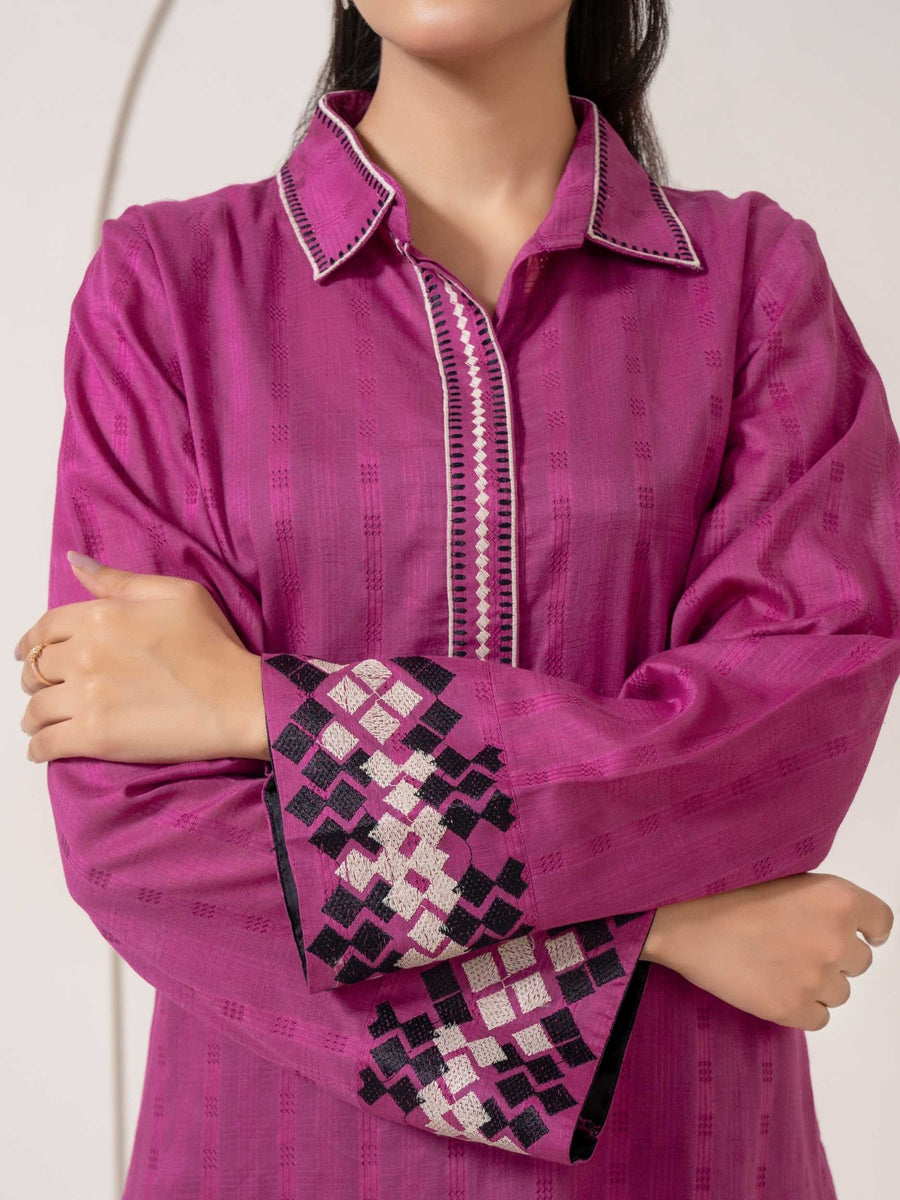 Lawn Shirt - Embroidered (Pret) - Pehnaawaa