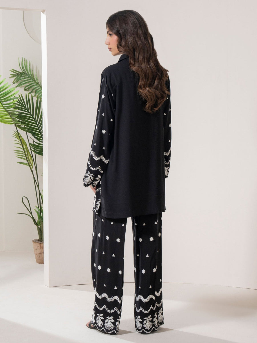 Linen Co - ord - Embroidered - Pehnaawaa