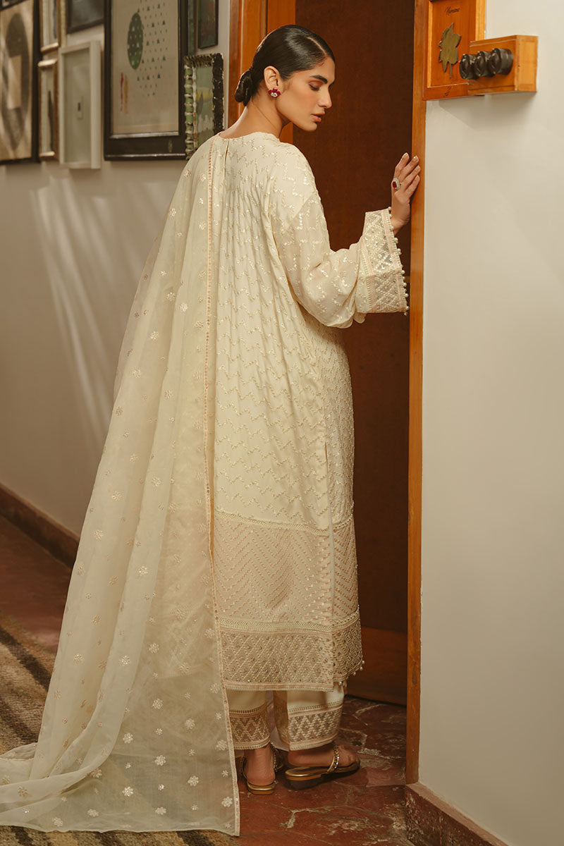 GENTEL GLAZE-3PC (SHIRT, TROUSER & DUPATTA)