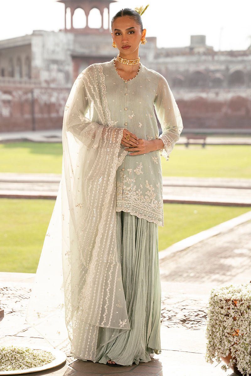 MINT HAZE-3PC (SHIRT, TROUSER & DUPATTA)