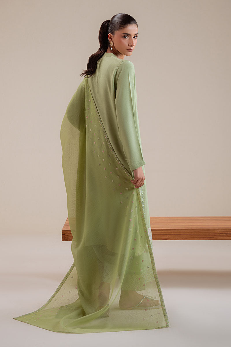 PALM TREE-3PC (SHIRT, TROUSER & DUPATTA) - Pehnaawaa