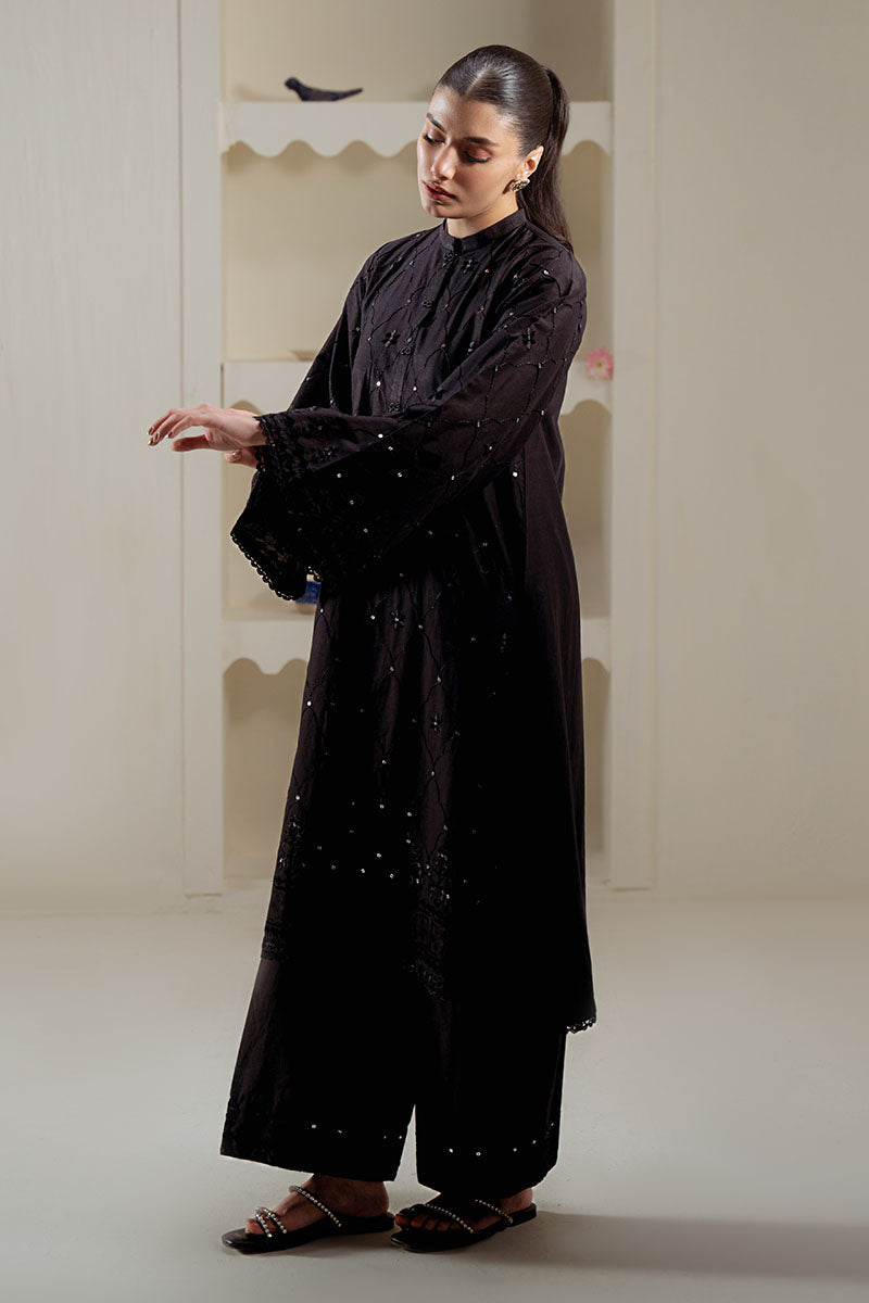 NOIR SPELL EMBROIDERED SHIRT - Pehnaawaa