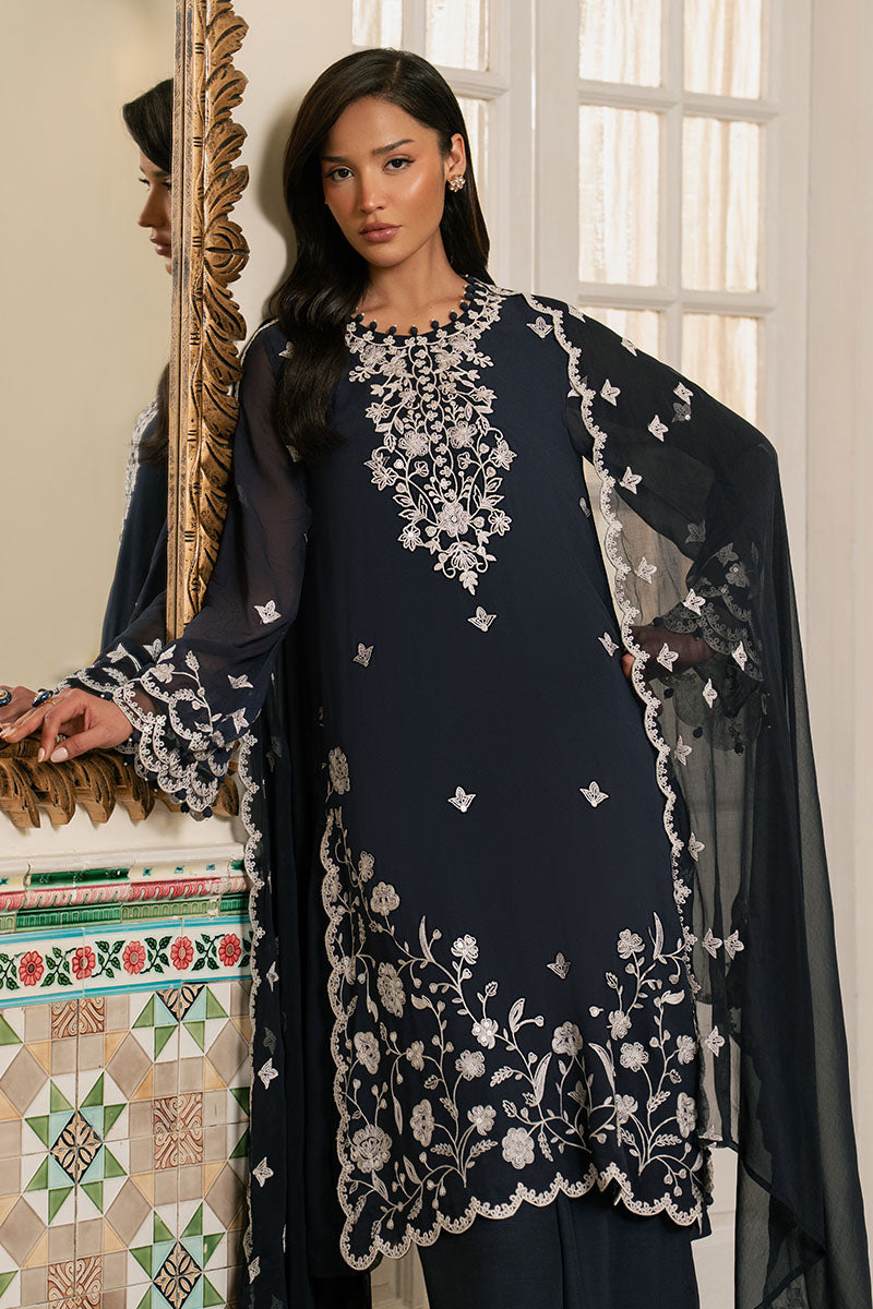 CERULEAN STITCH-3PC (SHIRT, TROUSER & DUPATTA) - Pehnaawaa