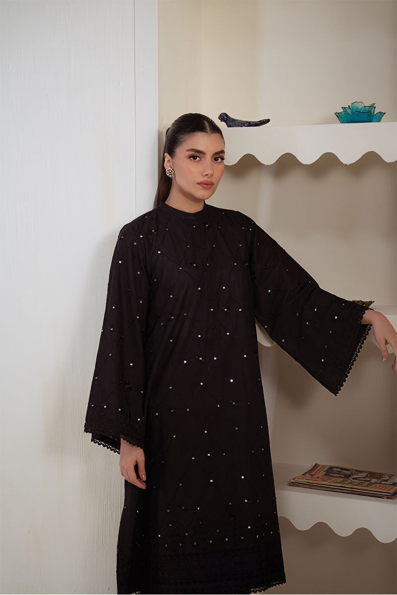 NOIR SPELL EMBROIDERED SHIRT - Pehnaawaa