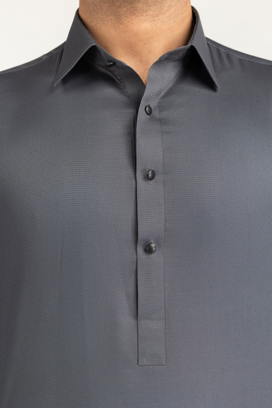 Ivory Cotton 2-Piece Kurta Pajama | Mandarin Collar