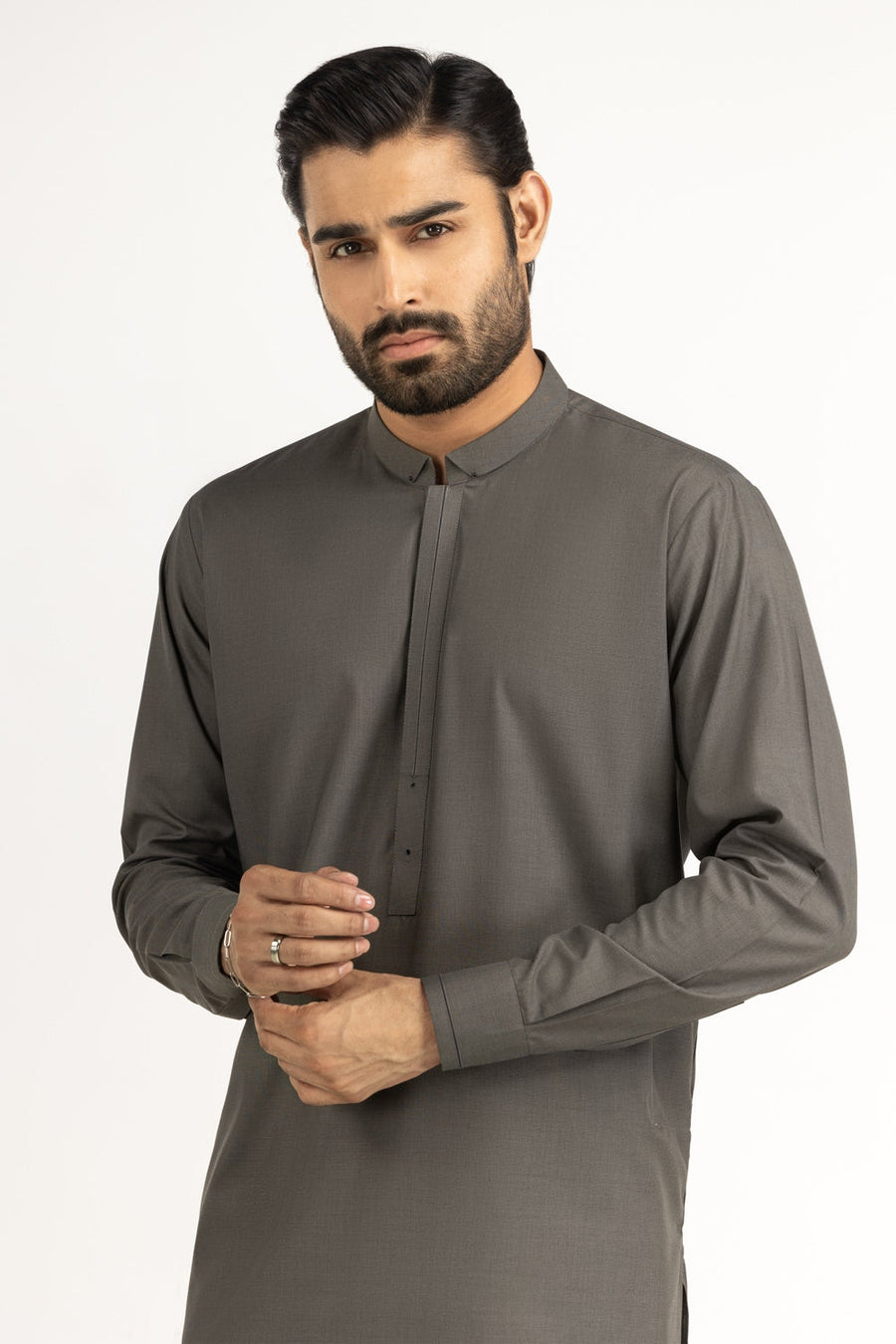Sage Cotton 2-Piece Kurta | Minimalist Placket Design