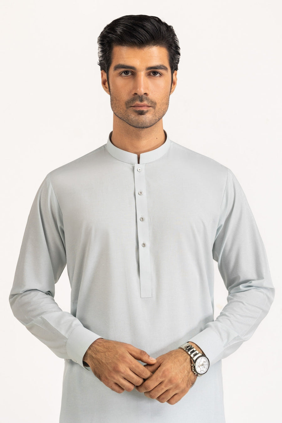 Mint Cotton 2-Piece Men's Kurta | Mandarin Collar
