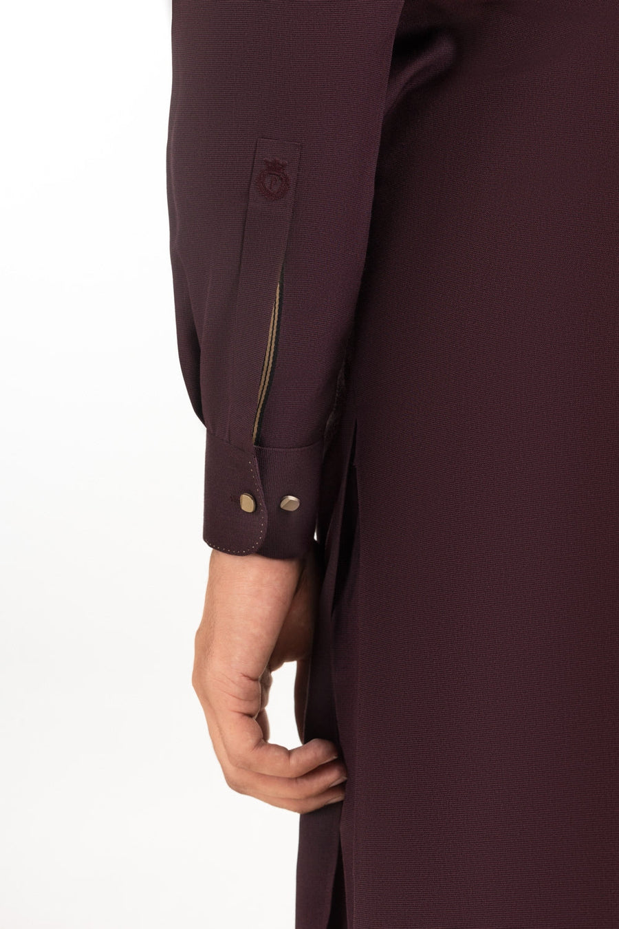 Burgundy Cotton Lawn 2-Piece Kurta | Relaxed Fit