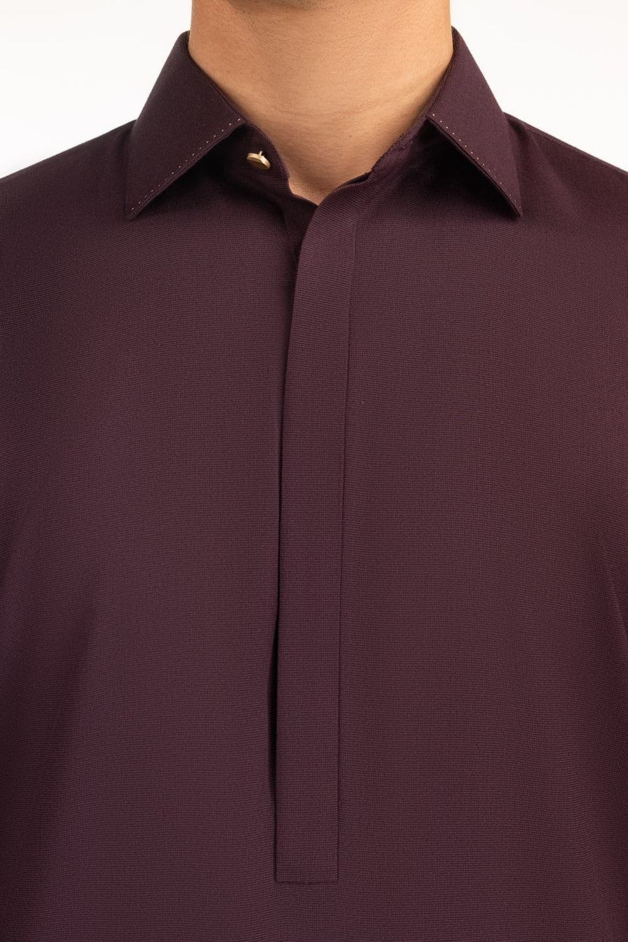 Burgundy Cotton Lawn 2-Piece Kurta | Relaxed Fit