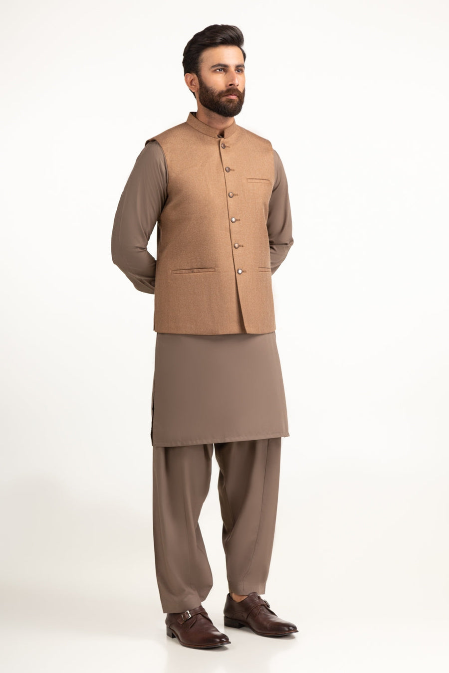 Chocolate Brown Silk Waistcoat | Grade A Mulberry