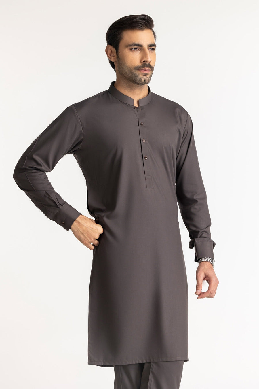 Ivory Cotton 2-Piece Men's Salwar Kameez | Relaxed Fit
