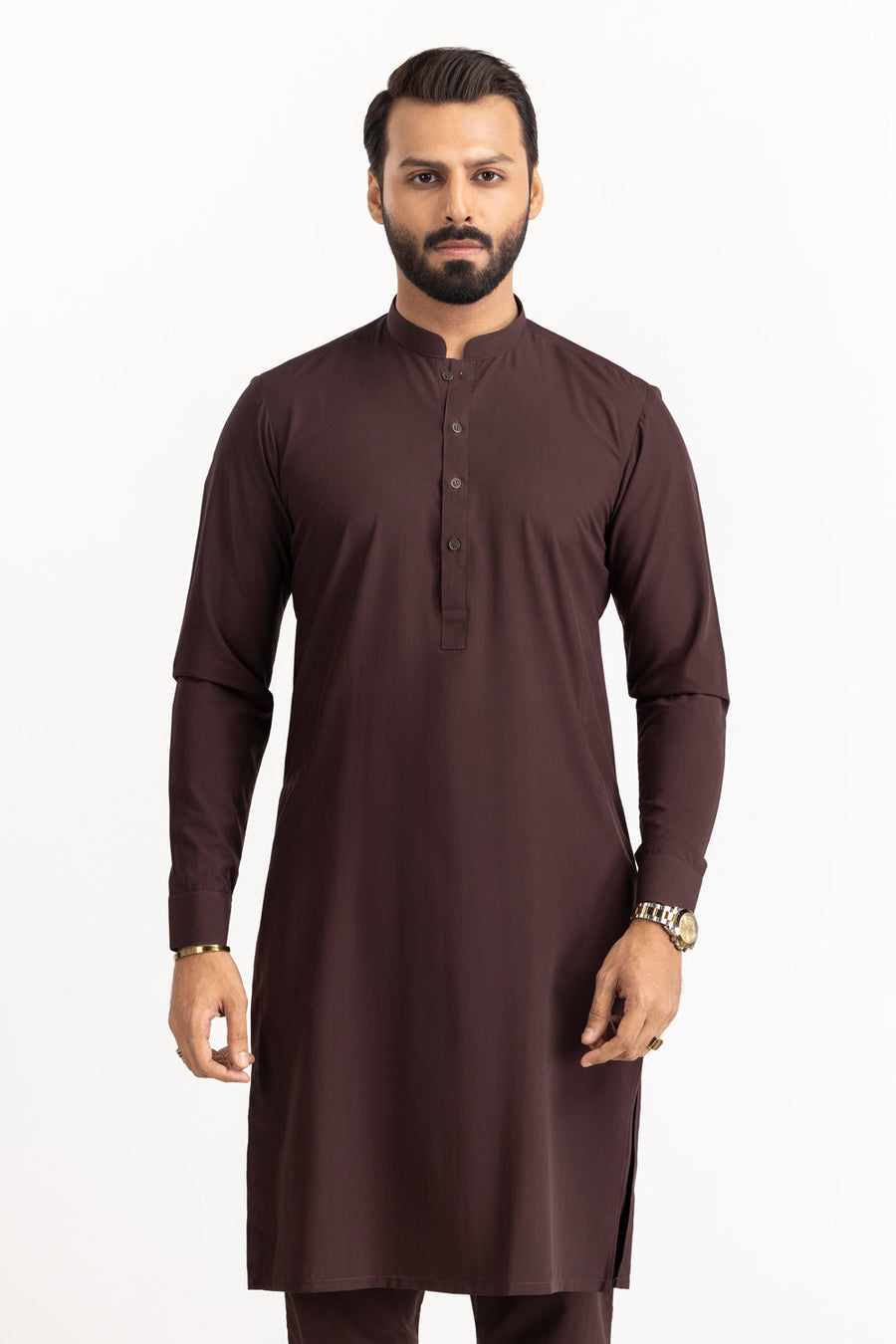 Ivory Cotton 2-Piece Men's Salwar Kameez | Relaxed Fit