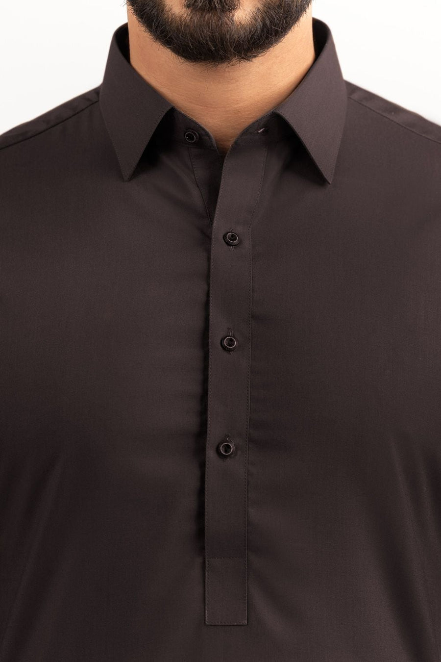 Off-White Silk Linen 2-Piece Men's Kurta | Mandarin Collar