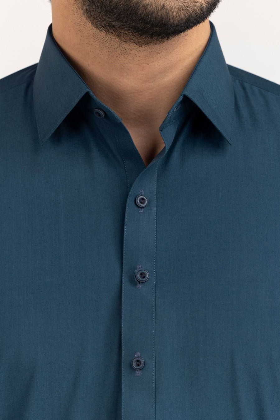 Ivory Mulberry Silk Blend 2-Piece Kurta | Minimalist Collar