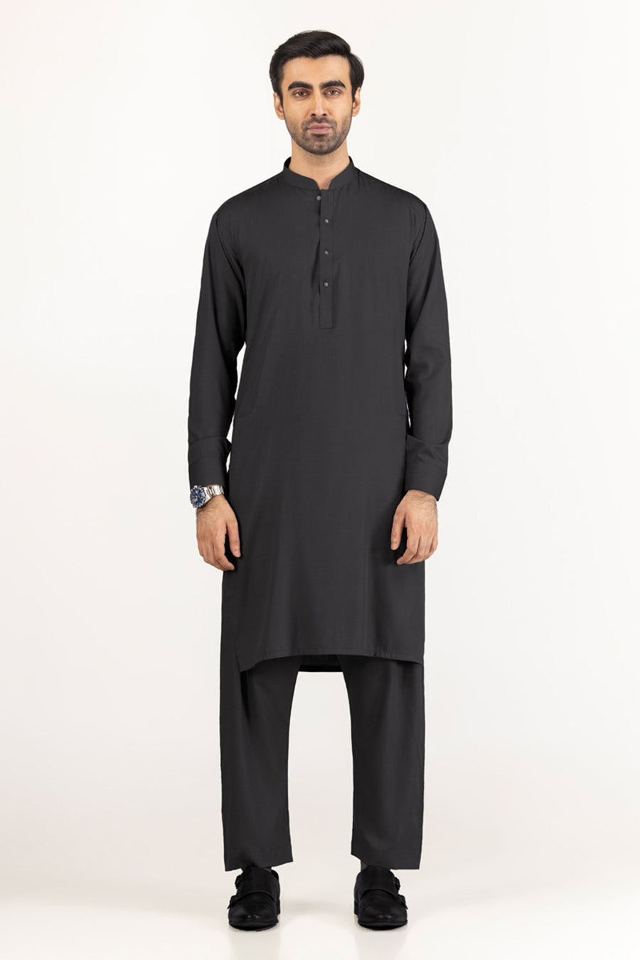 Off-White Cotton 2-Piece Men's Kurta | Classic Collar