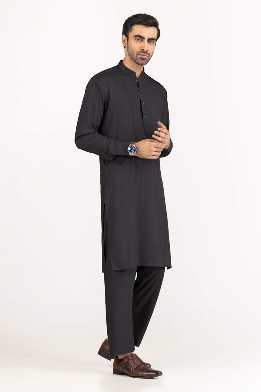 Off-White Cotton 2-Piece Men's Kurta | Classic Collar