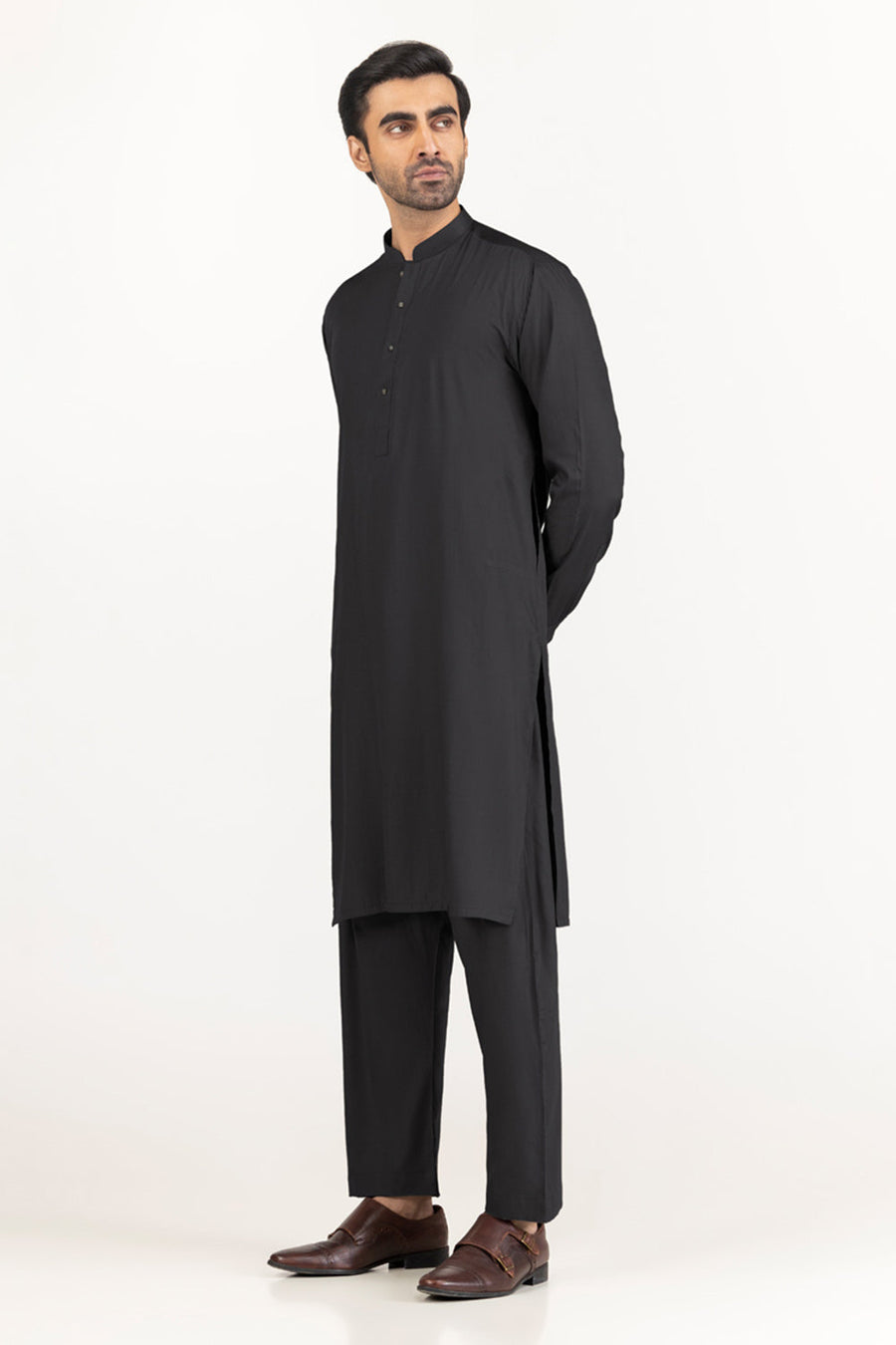 Off-White Cotton 2-Piece Men's Kurta | Classic Collar