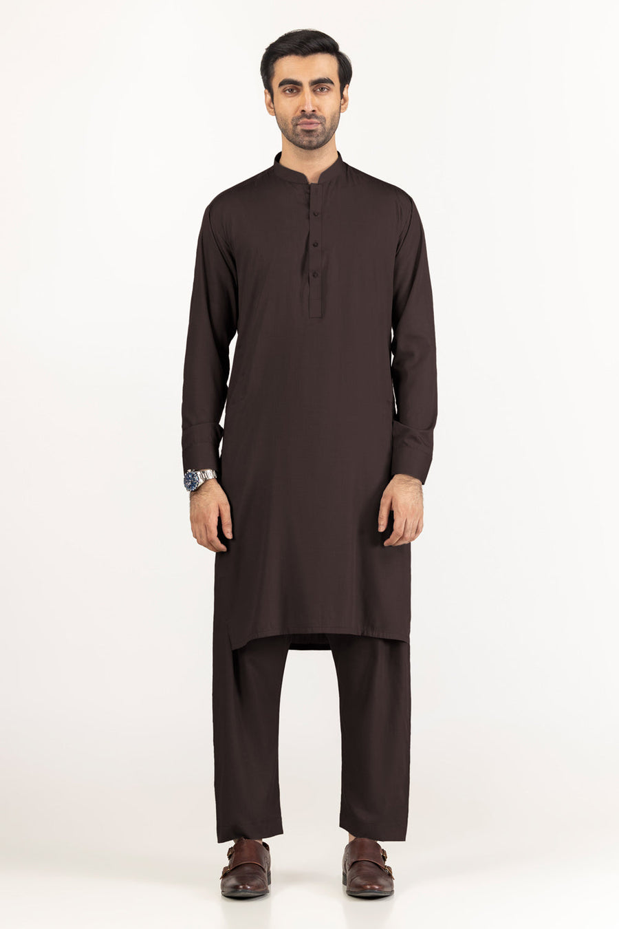 Off-White Cotton 2-Piece Men's Kurta | Classic Collar