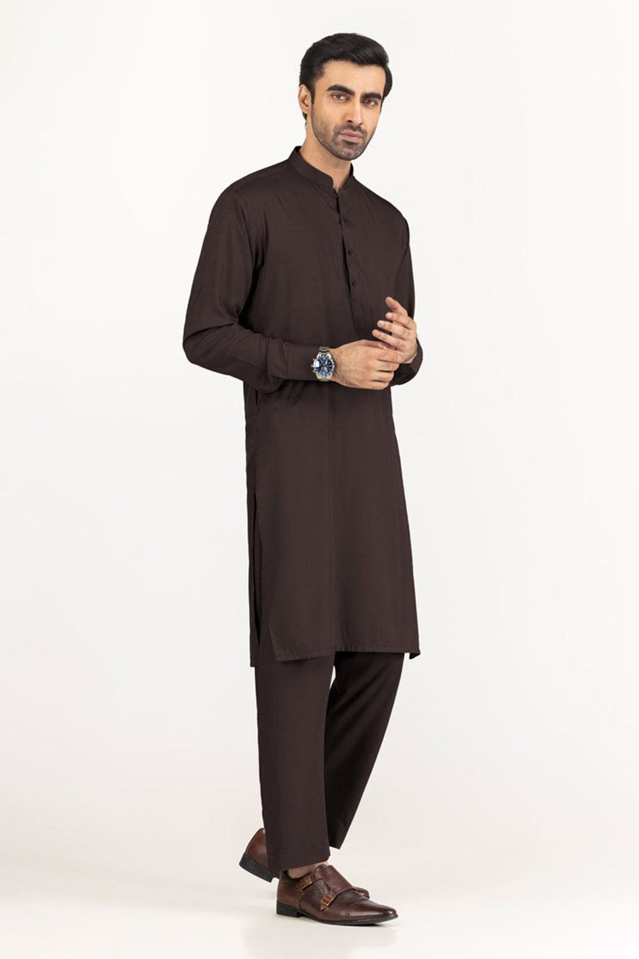 Off-White Cotton 2-Piece Men's Kurta | Classic Collar