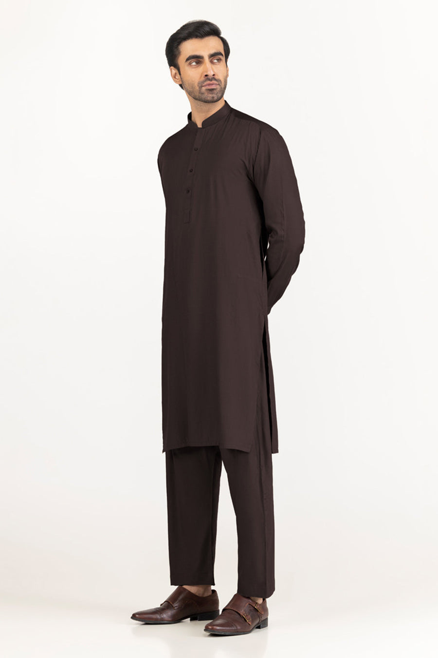 Off-White Cotton 2-Piece Men's Kurta | Classic Collar