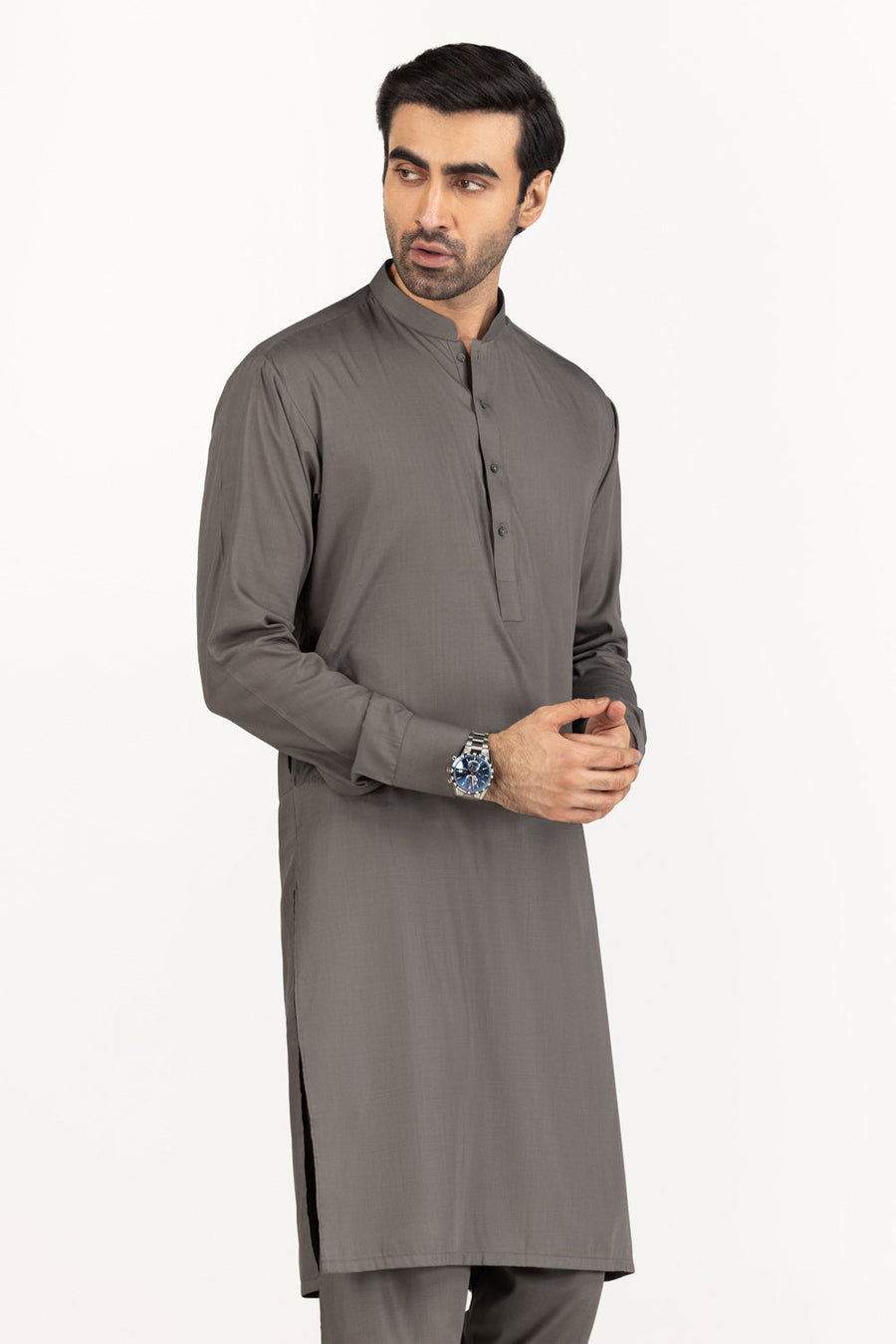 Off-White Cotton 2-Piece Men's Kurta | Classic Collar