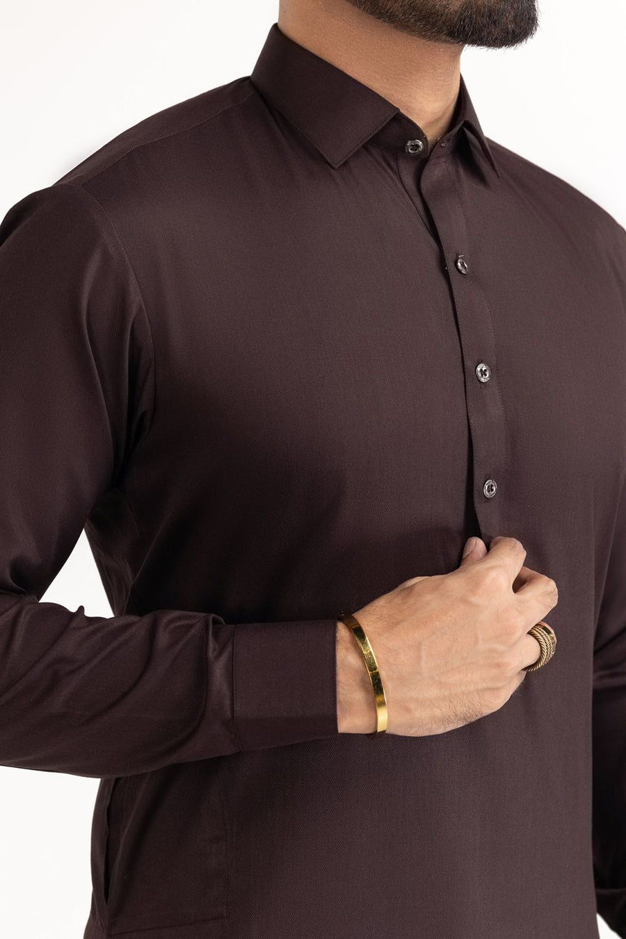 Ivory Cotton 2-Piece Kurta Set | Mandarin Collar