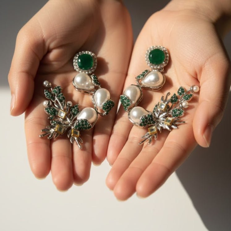 Pearl Shimmer Dangles - Pehnaawaa