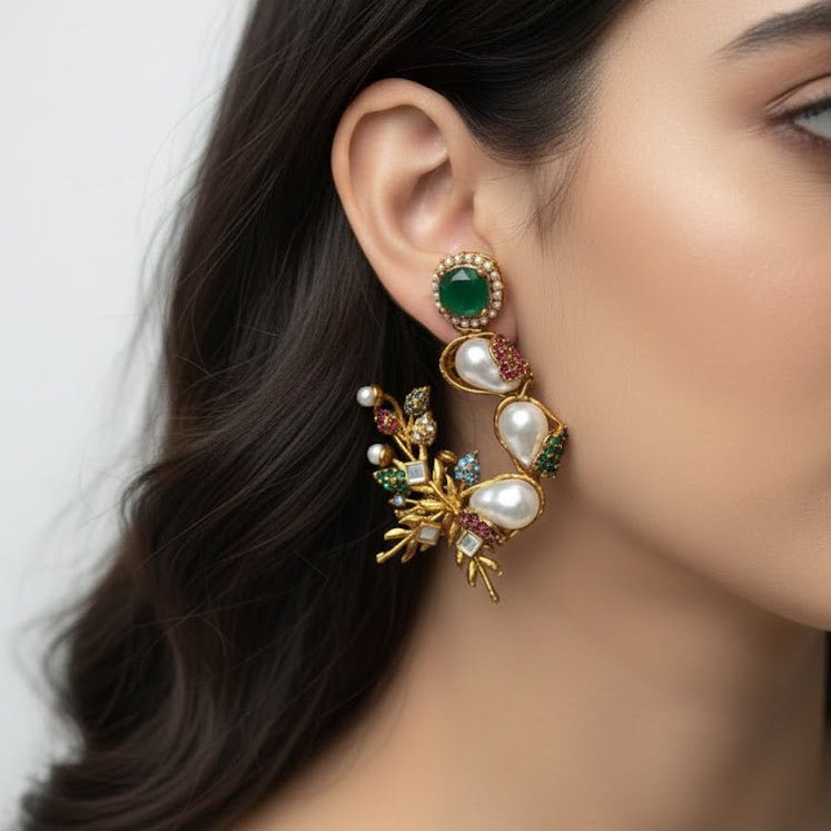 Pearl Shimmer Dangles - Pehnaawaa